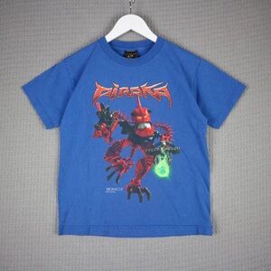 Lego Blue Tee with Red Piraka Graphic